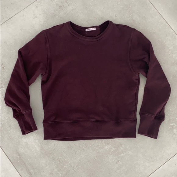 AGOLDE PREMIUM BURGUNDY SWEATSHIRT - Picture 11 of 11